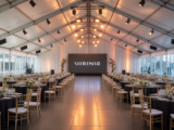 Professional corporate event setup in Virginia with elegant seating and modern decor.