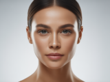 Close-up of a woman's radiant, smooth, and healthy skin, reflecting the benefits of microneedling.