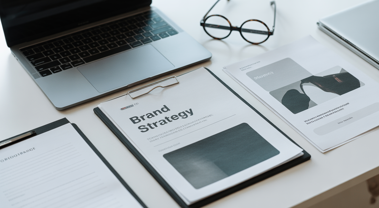 Brand positioning coach working with a business founder to clarify market positioning and messaging.