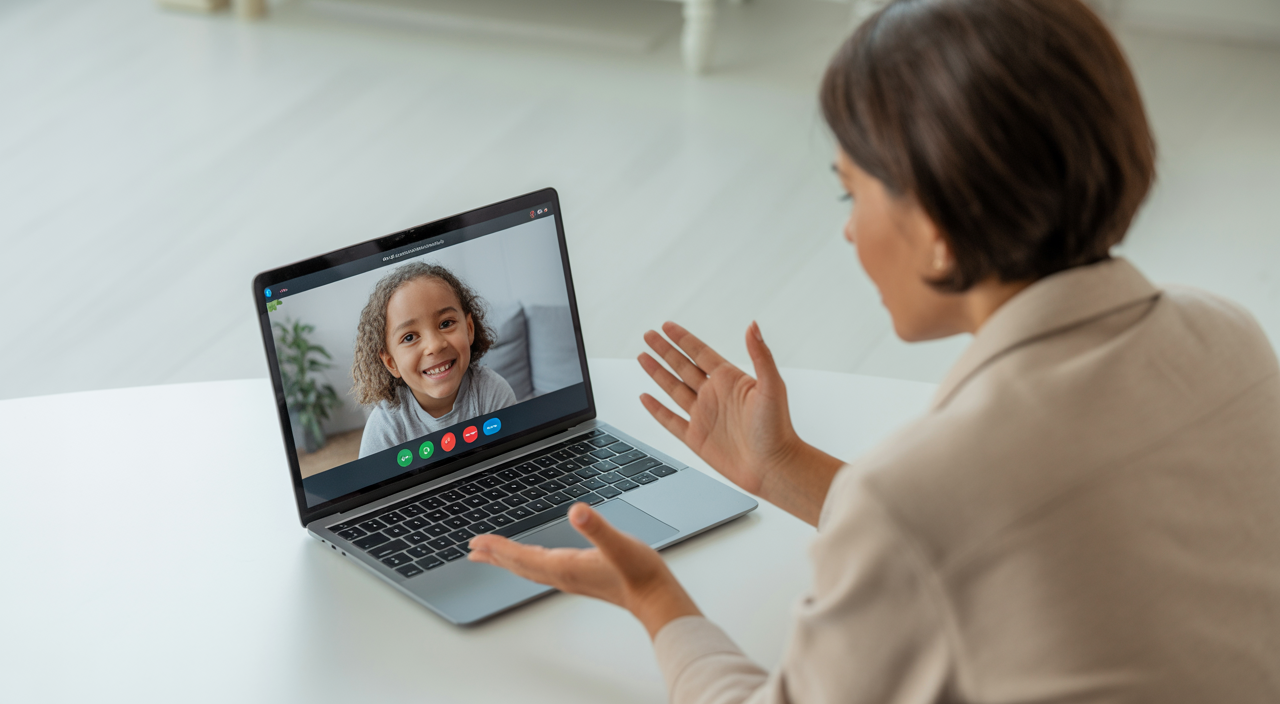 Child telehealth therapy session with a Bronx family connecting to a licensed therapist online